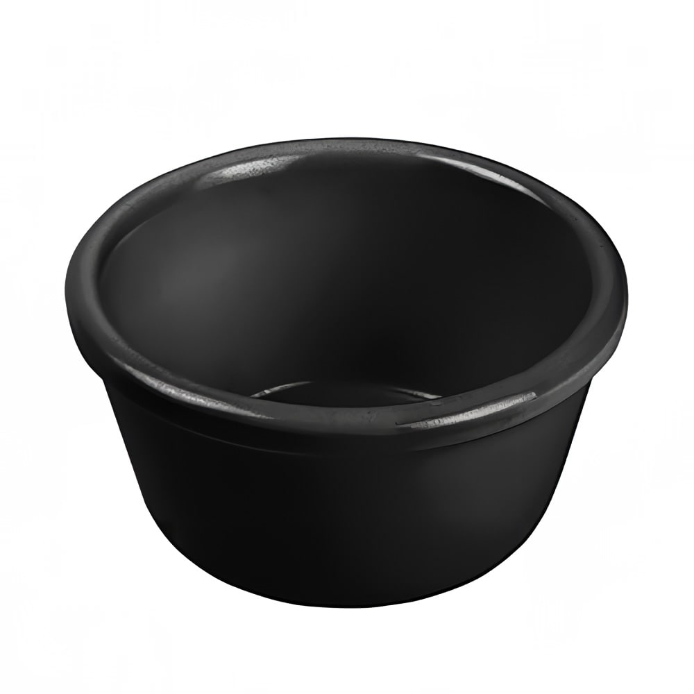 Winco RP-6K 6 oz Melamine Ramekin, Black