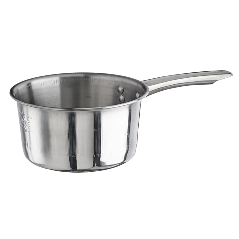Winco SAP-2 2 qt Stainless Steel Saucepan w/ Solid Metal Handle