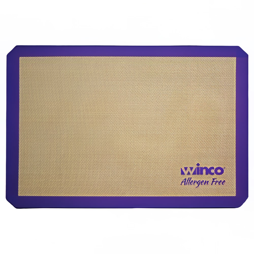 Winco SBS-24PP Rectangular Baking Mat - 16 3/8" x 24 1/2" - Fits Full Size Sheet Pan, Silicone