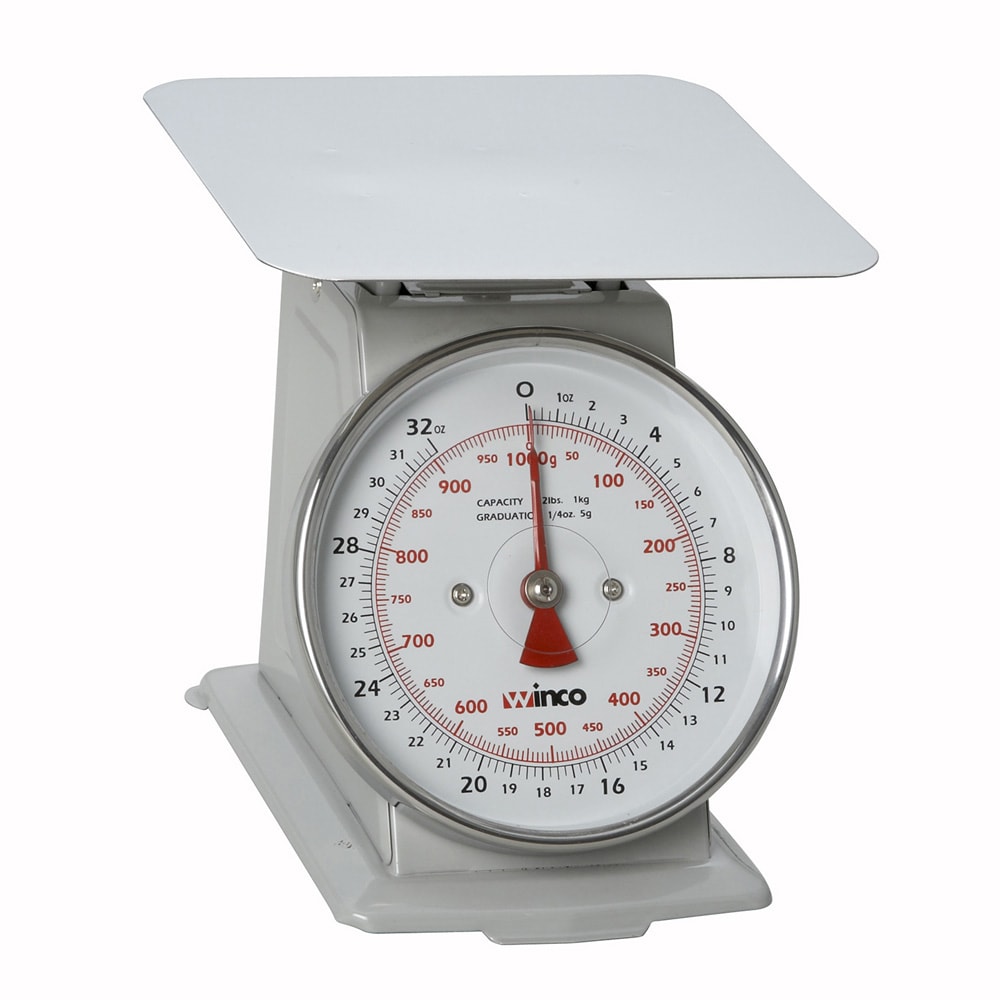Winco SCAL-62 Scale, 6 1/2"Dial, 2 lb x 1/4 oz Graduation