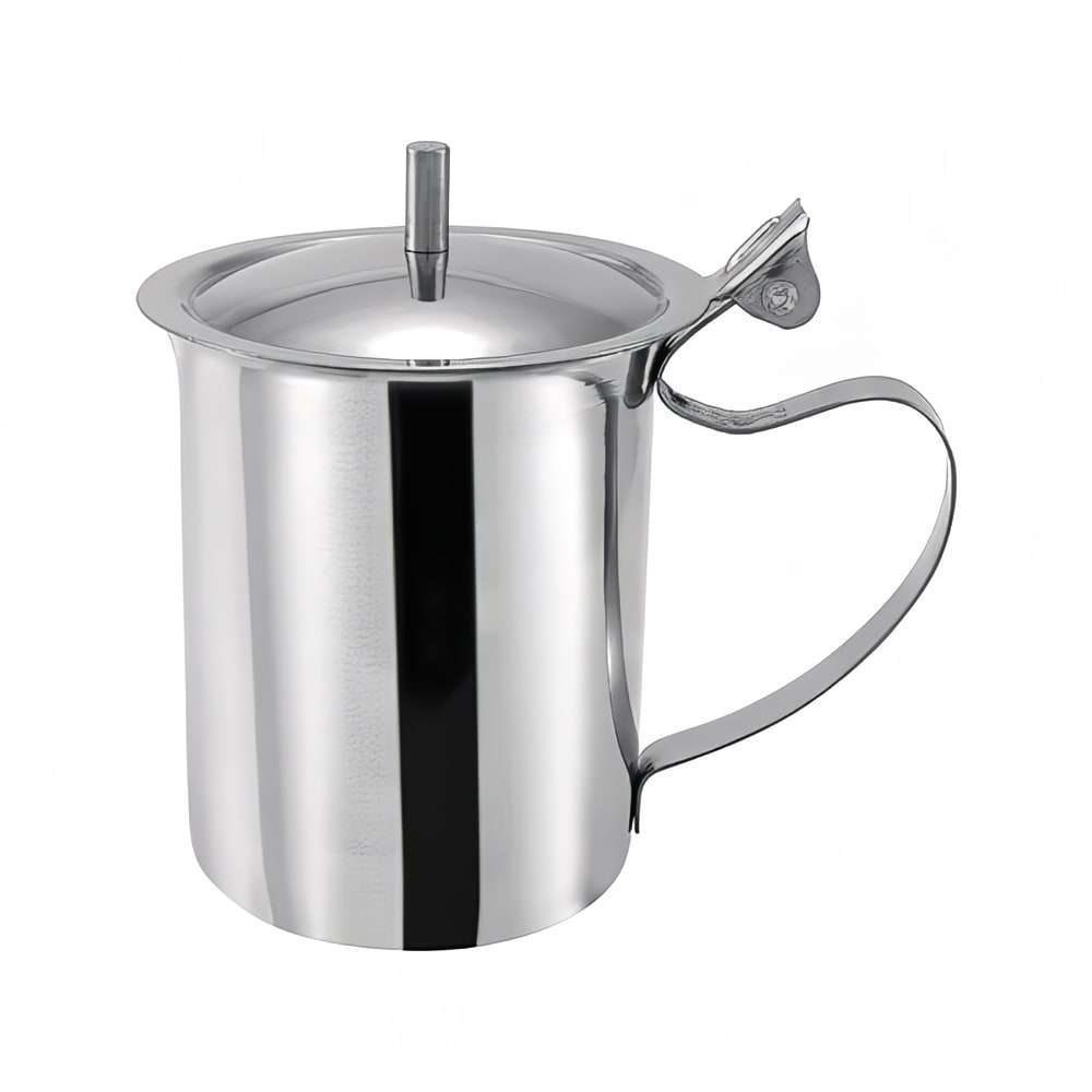 Winco SCT-10 10 oz Server w/ Cover & Handle, Stainless