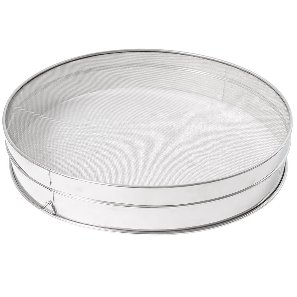 Winco SIV-16 Sieve, 16 x 3", Stainless Rim w/ Mesh