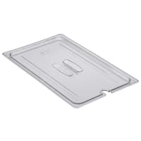 Winco SP7100C Poly-Ware Food Pan Cover, 1/1 Size, Slotted, Polycarbonate thumbnail 2