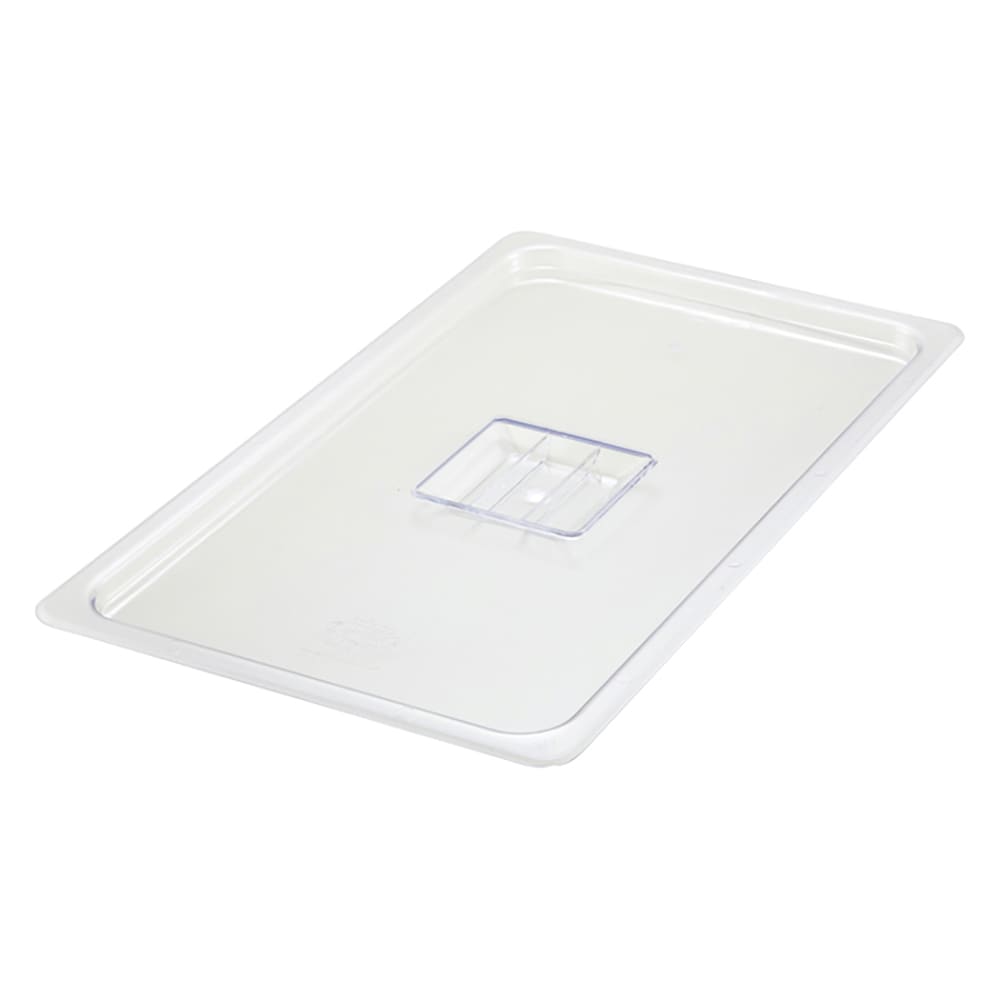 Winco SP7100S Poly-Ware Food Pan Cover, 1/1 Size, Solid, Polycarbonate
