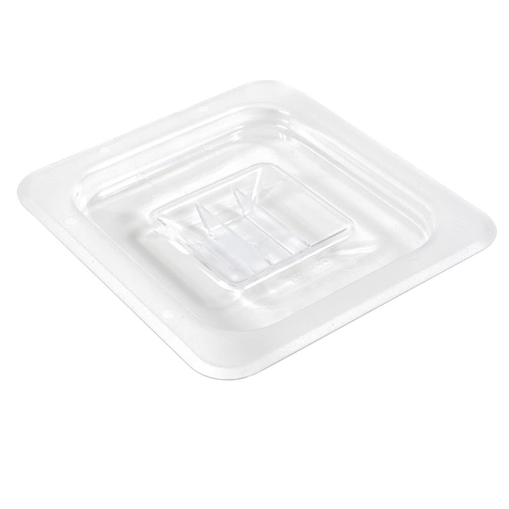 Winco SP7600S Poly-Ware Food Pan Cover, 1/6 Size, Solid, Polycarbonate, NSF