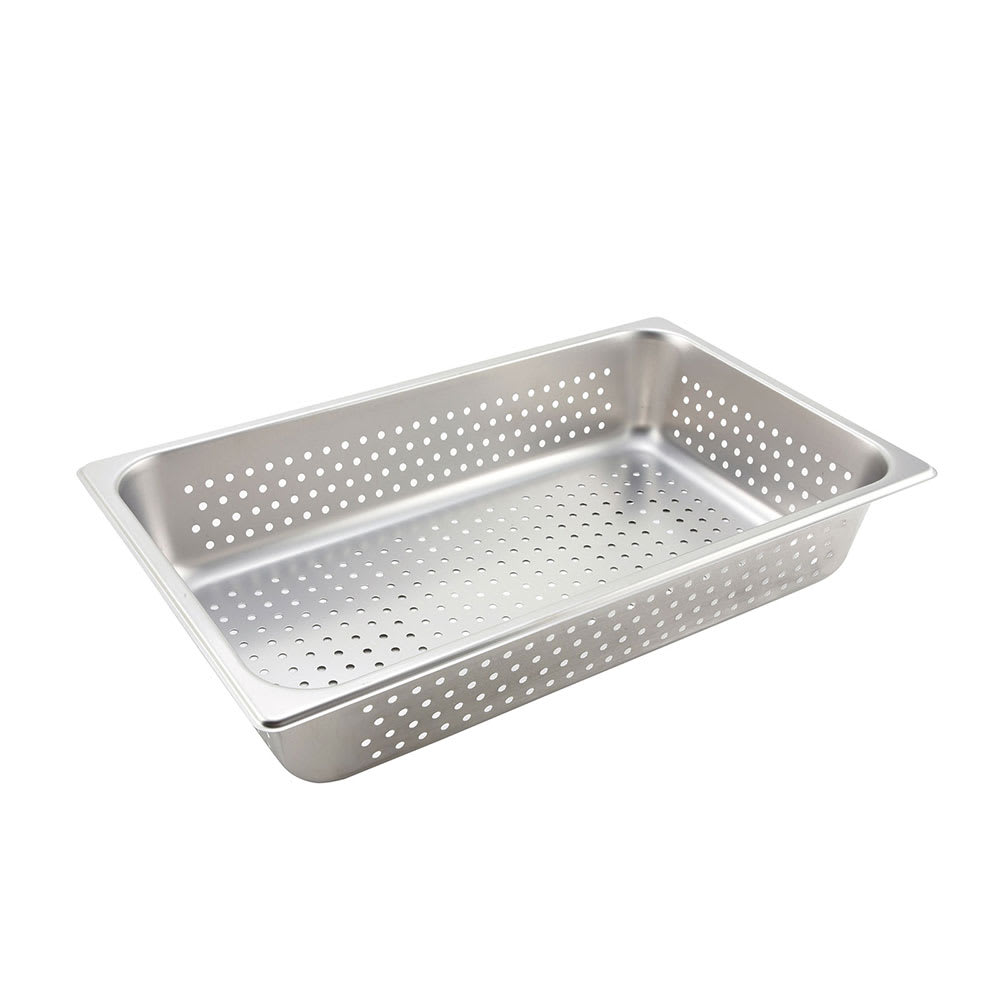 Winco SPFP4 Full Size Steam Pan, Stainless