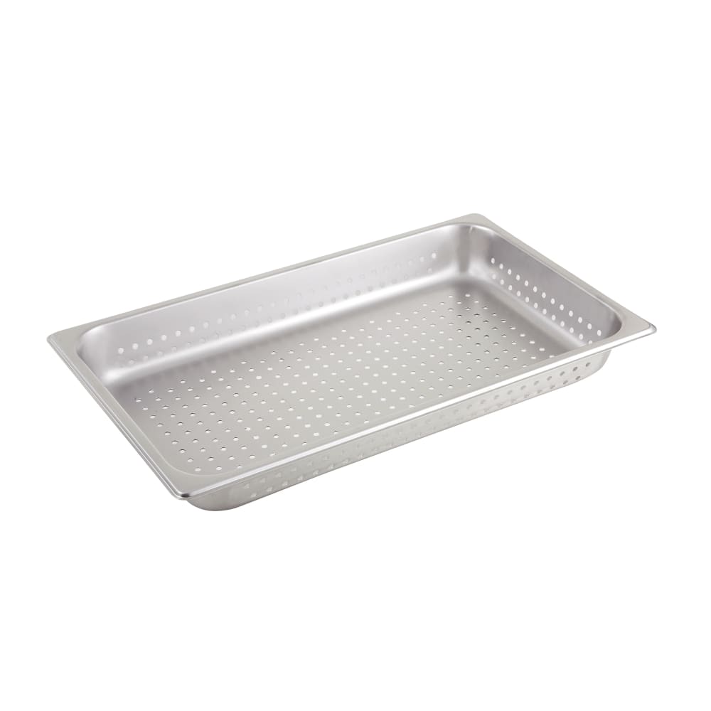 Winco SPJH-102PF Full Size Steam Pan, Perforated, Stainless