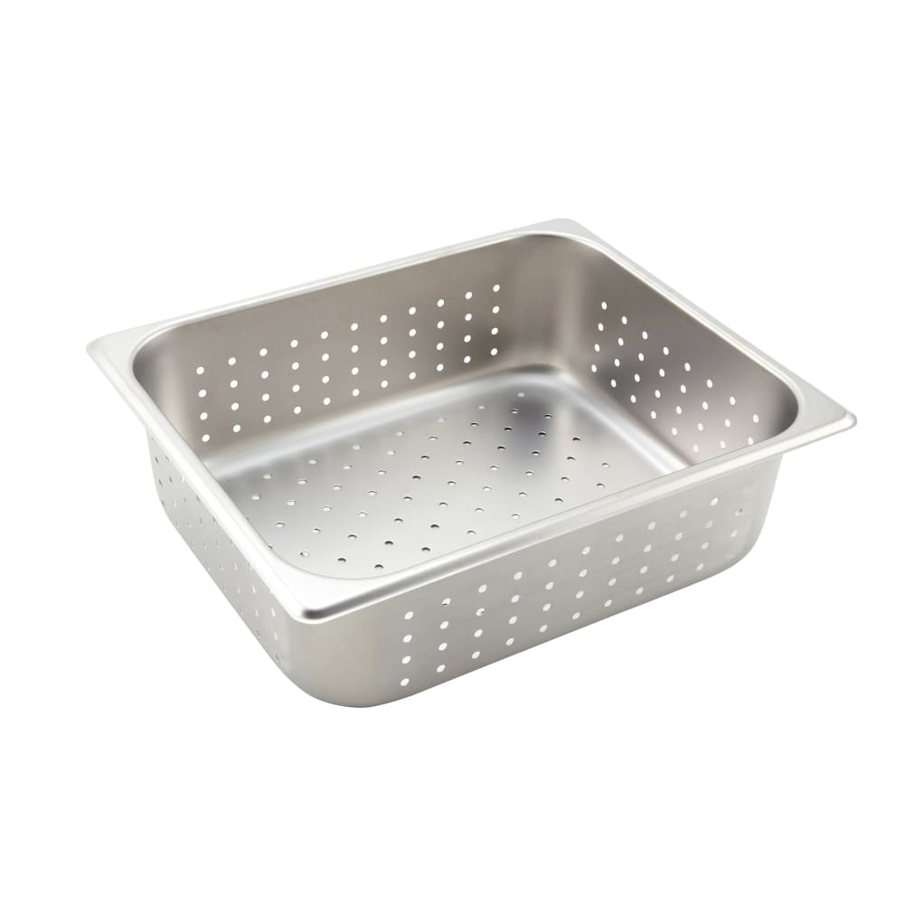 Winco SPJH-204PF Half Size Steam Pan, Perforated, Stainless