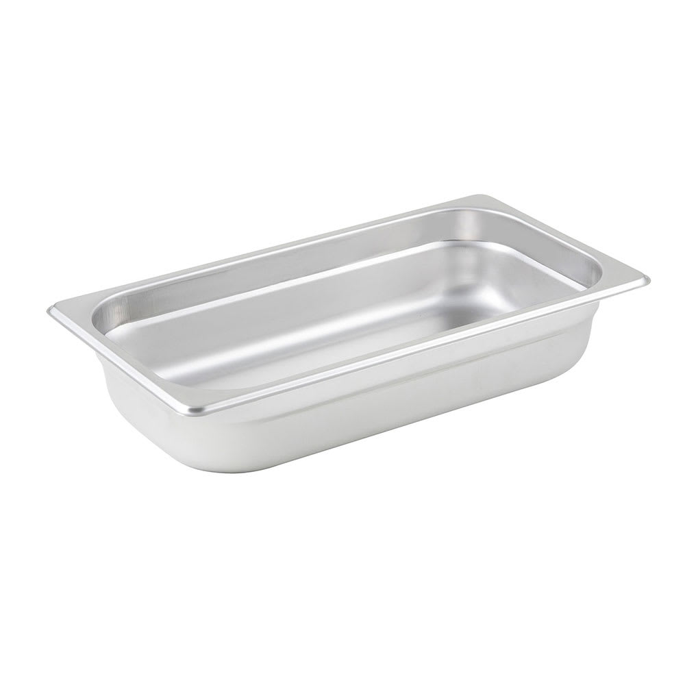 Winco SPJL-302 Third Size Steam Pan, Stainless