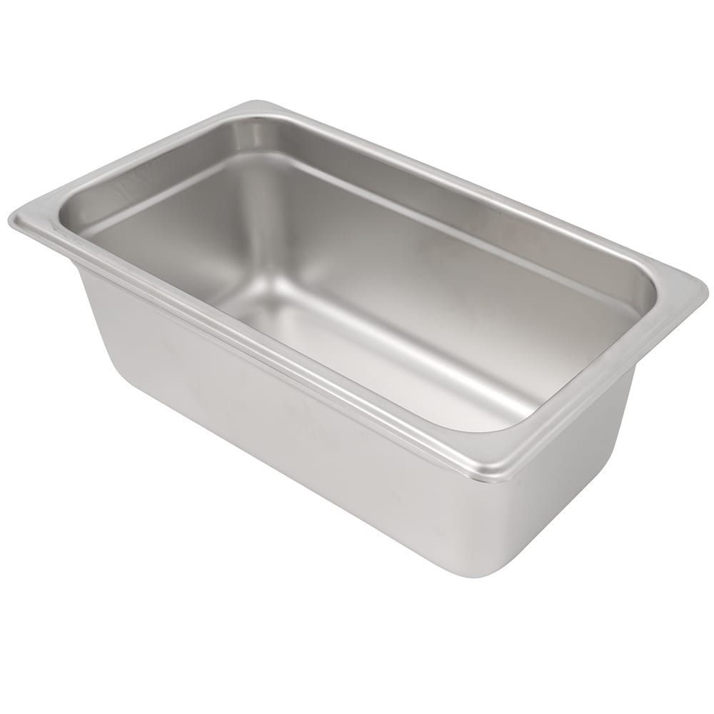 Winco SPJL-404 Quarter Size Steam Pan, Stainless