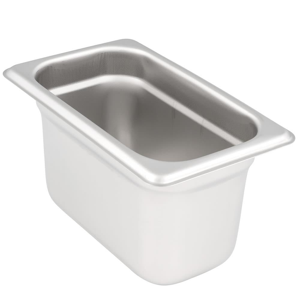 Winco SPJL-904 Ninth Size Steam Pan, Stainless