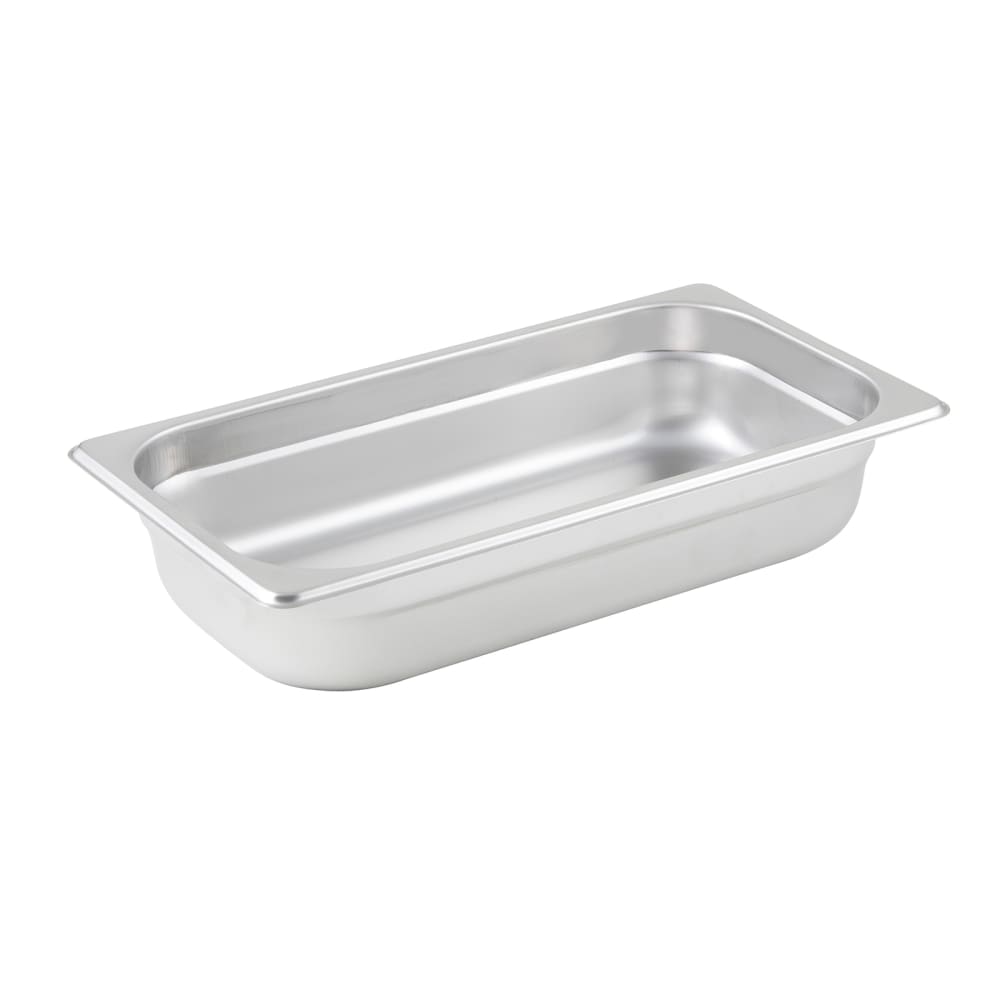 Winco SPJP-302 Third Size Steam Pan, Stainless