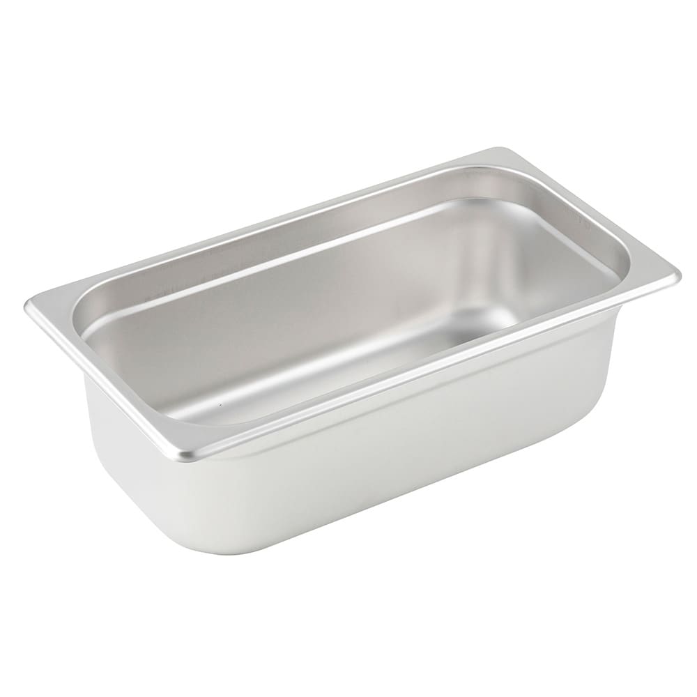 Winco SPJP-304 Third Size Steam Pan, Stainless