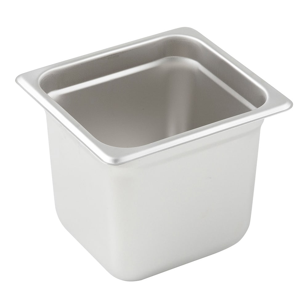 Winco SPJP-606 Sixth Size Steam Pan, Stainless