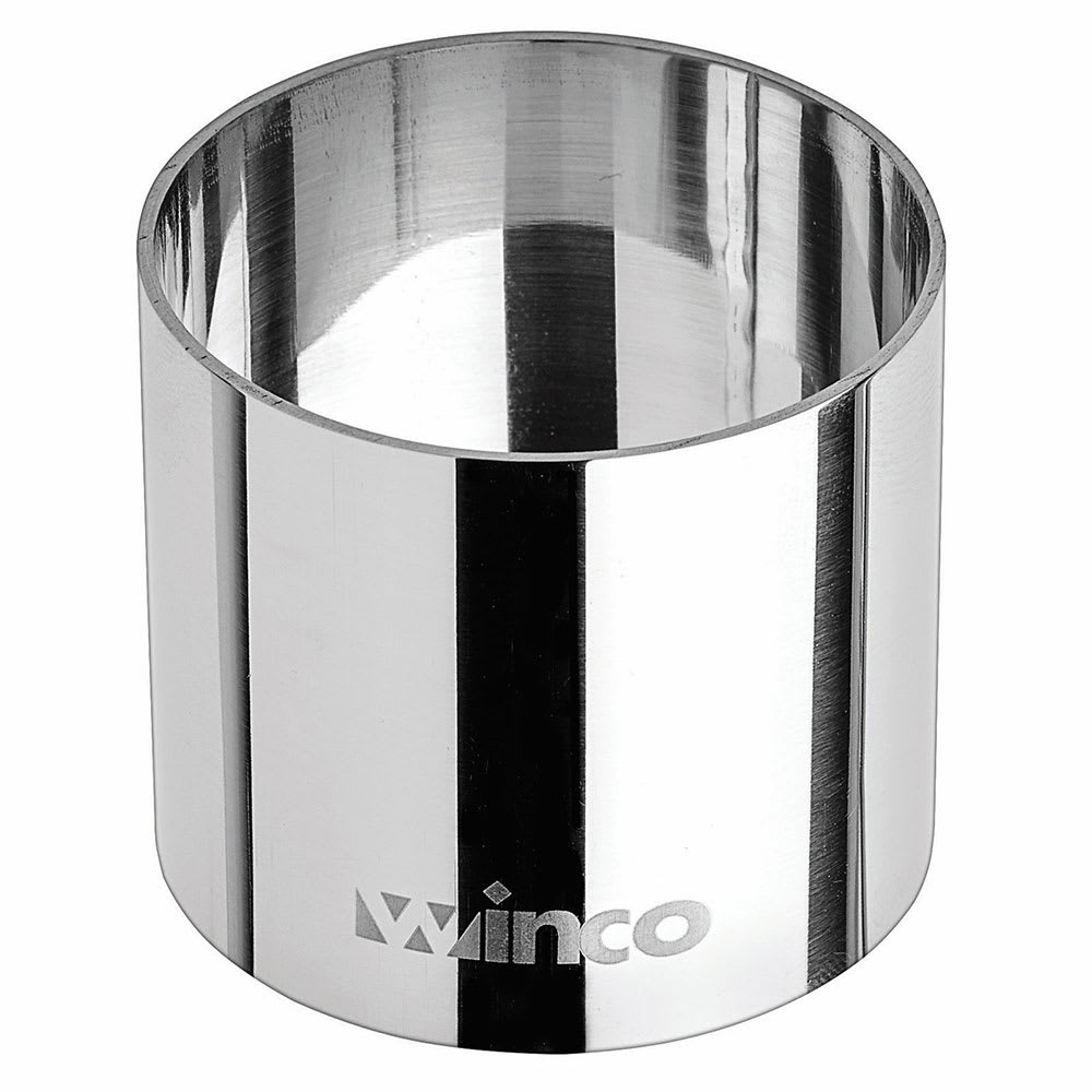 Winco SPM-21R Round Pastry Mold - 2" x 1 3/4", Stainless