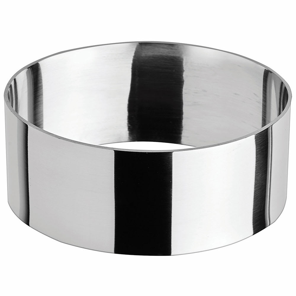 Winco SPM-31O Oval Pastry Mold - 3" x 1 3/8", Stainless