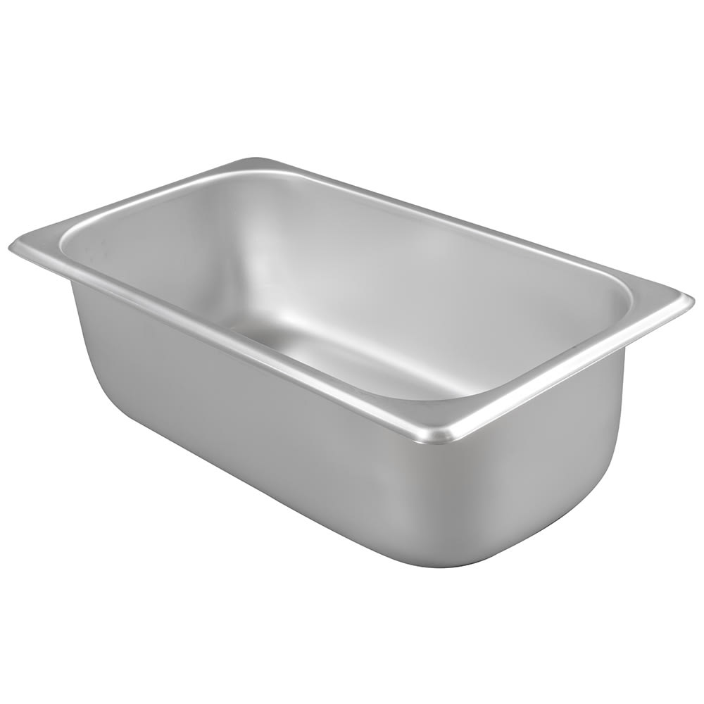 Winco SPT4 Third Size Steam Pan, Stainless