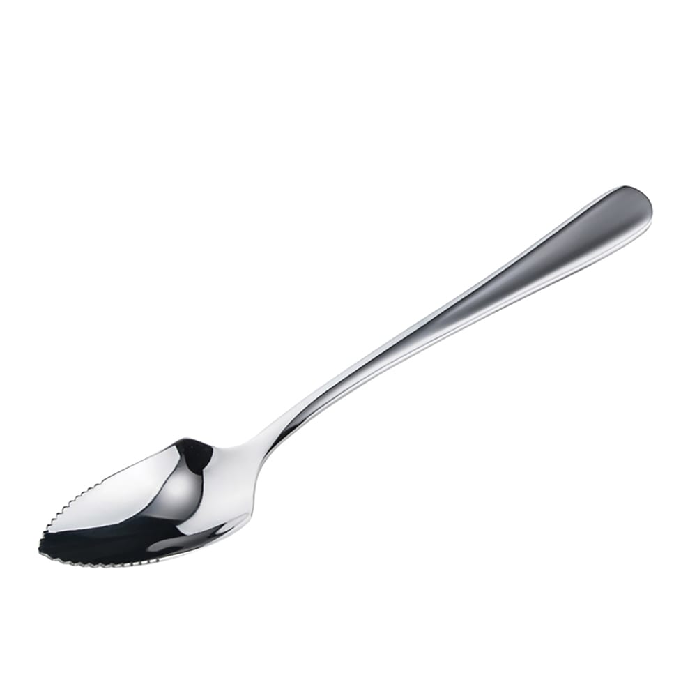 Winco SRS-6 6 1/4" Grapefruit Spoon with 18/0 Stainless Grade, Smooth Pattern