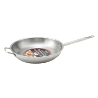 Winco SSFP-12NS 12 1/2" Non Stick Steel Frying Pan w/ Solid Metal Handle thumbnail 2