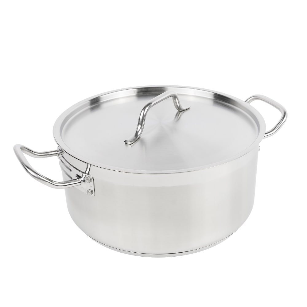 Winco SSLB-8 8 qt Stainless Steel Braising Pot