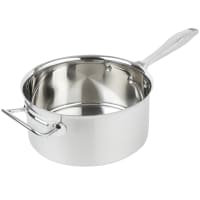 Winco SSSP-4 4 1/2 qt Stainless Steel Saucepan w/ Hollow Metal Handle thumbnail 3