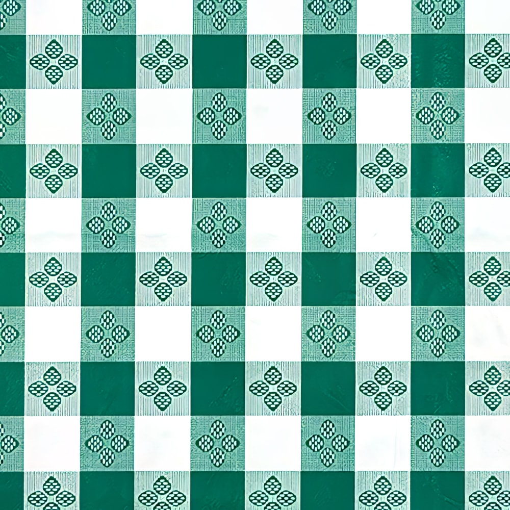 Winco TBCS-52G Square Table Cloth, PVC Material w/ Flannel Backing, 52 x 52", Green