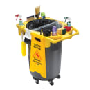Winco TCD-44Y Janitorial Caddy for PTC-44G - Plastic, Yellow thumbnail 2