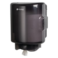 Winco TD-330 Surface Mount Center Pull Paper Towel Dispenser - Plastic, Black thumbnail 2