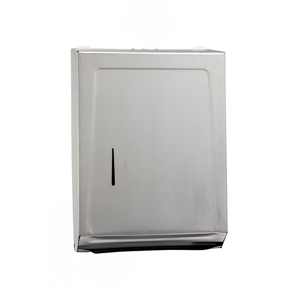 Winco TD-700 Surface Mount Paper Towel Dispenser w/ 400 C Fold Capacity, Stainless Steel