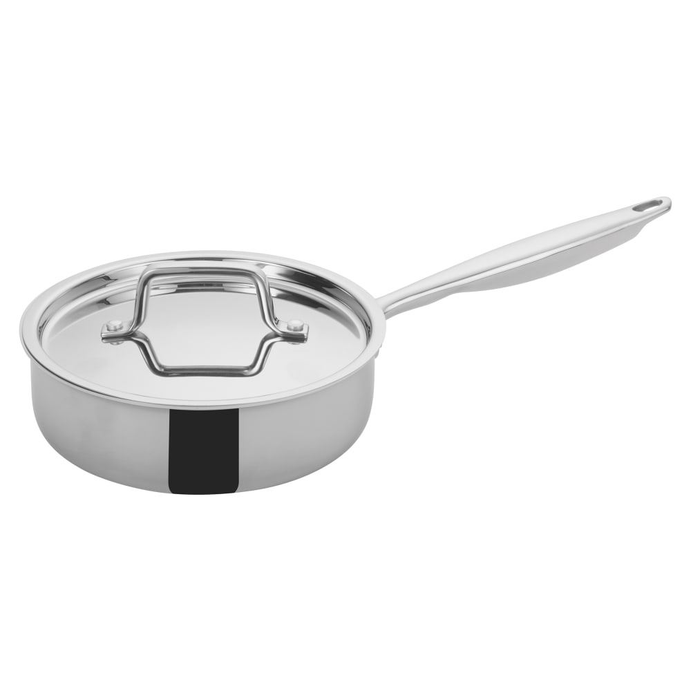 Winco TGET-2 8" Stainless Saute Pan, Induction Ready