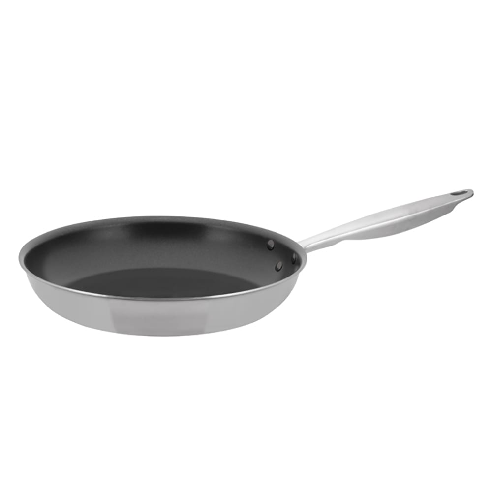 Winco TGFP-12NS 12" Non-Stick Steel Frying Pan w/ Solid Metal Handle