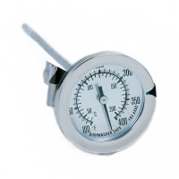 Winco TMT-CDF2 2" Candy Deep Fry Thermometer, Dial Type w/ Stem, Temp Range 100 to 400 F thumbnail 2