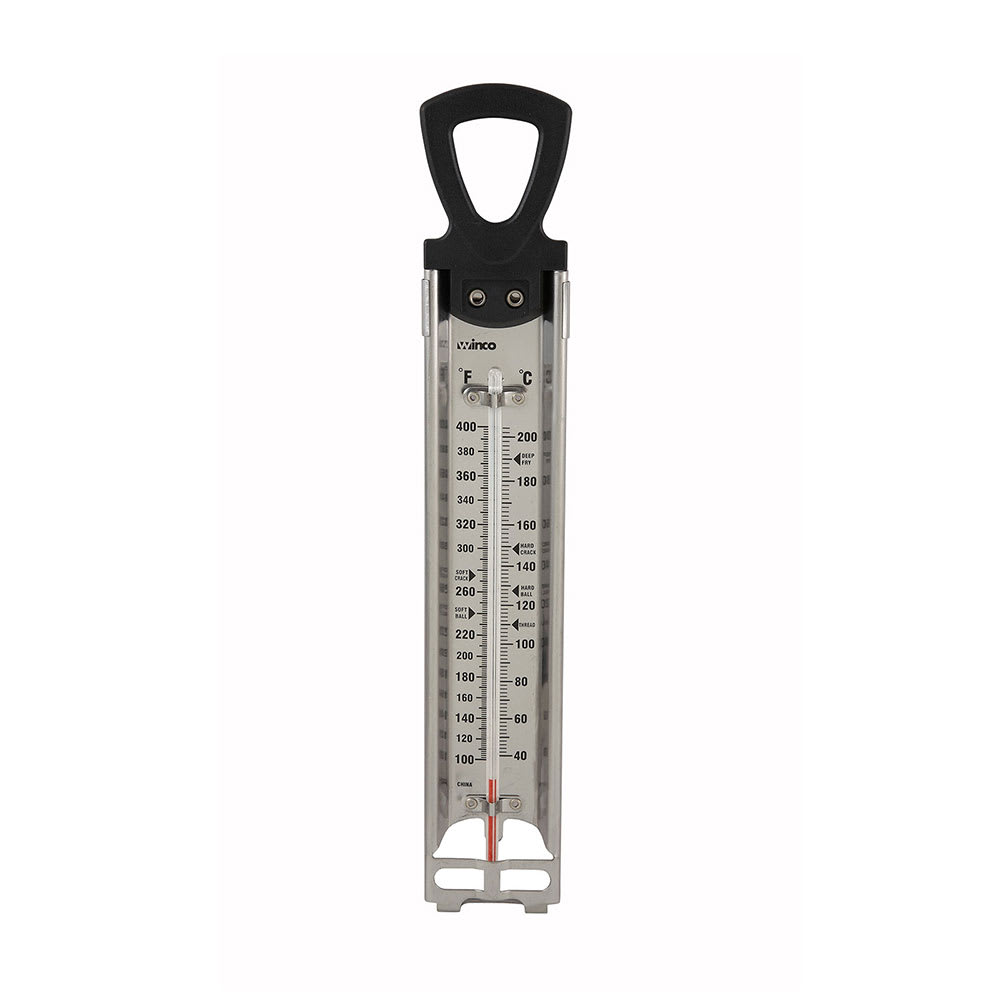 Winco TMT-CDF4 Paddle Type Candy Deep Fry Thermometer w/ 100 to 400 Temperature Range