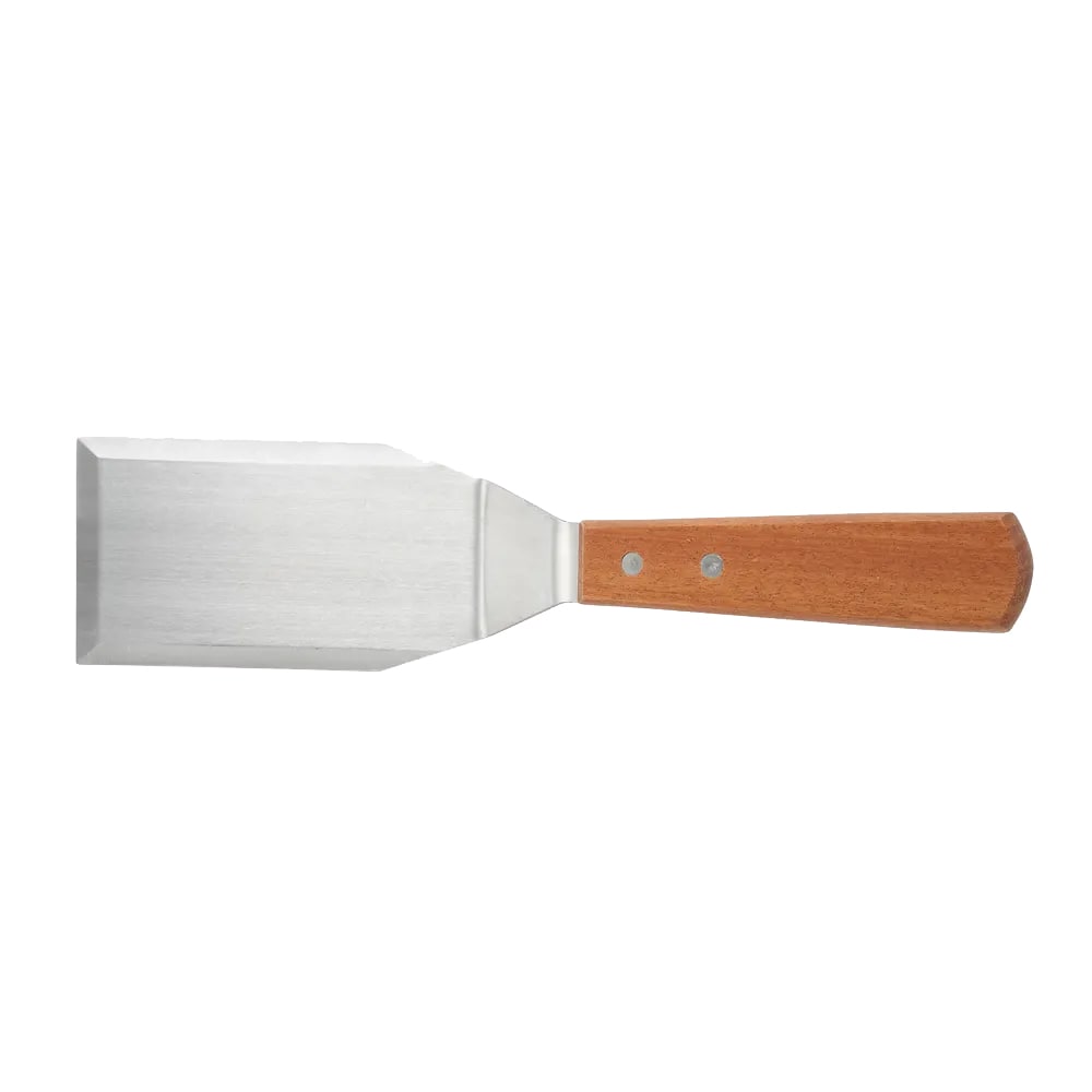 Winco TN719 Turner w/ 5 1/8 x 2 7/8" Blade & Wooden Handle