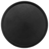 Winco TRH-14K Easy Hold Tray - 14" Round Tray, Black thumbnail 2