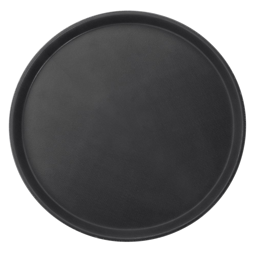 Winco TRH-16K 16" Round Easy Hold Tray, Black