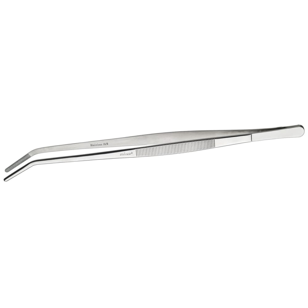 Winco TTG-10C 10" Curved Stainless Steel Tweezer Tongs