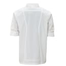 Winco UNF-12WL Signature Chef's Jacket w/ Long Sleeves - Poly/Cotton, White, Large thumbnail 2