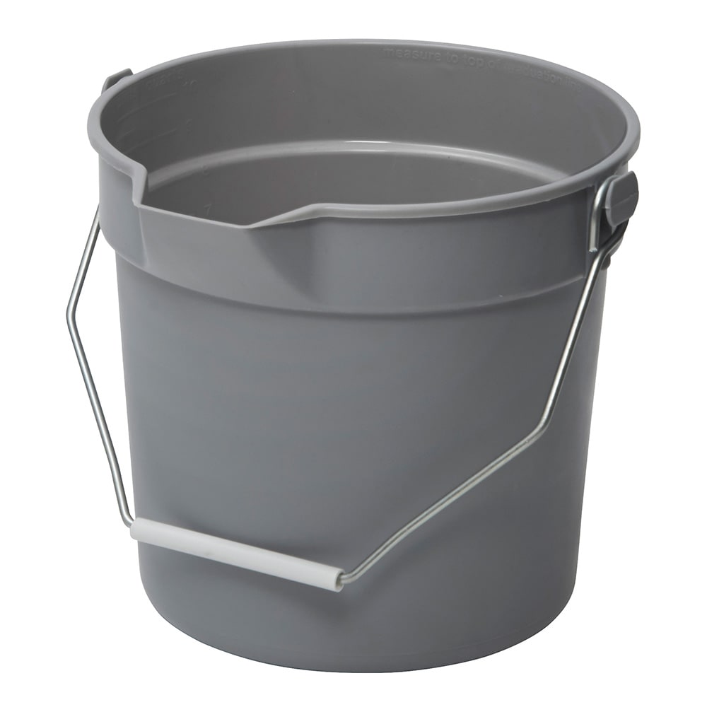 Winco UPP-14G 14 qt Utility Pail w/ Pour Spout - Plastic, Gray