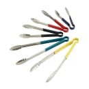 Winco UT-12HP-G 12"L Stainless Utility Tongs, Green thumbnail 2