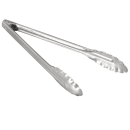 Winco UT-12HT 12"L Stainless Utility Tongs thumbnail 3