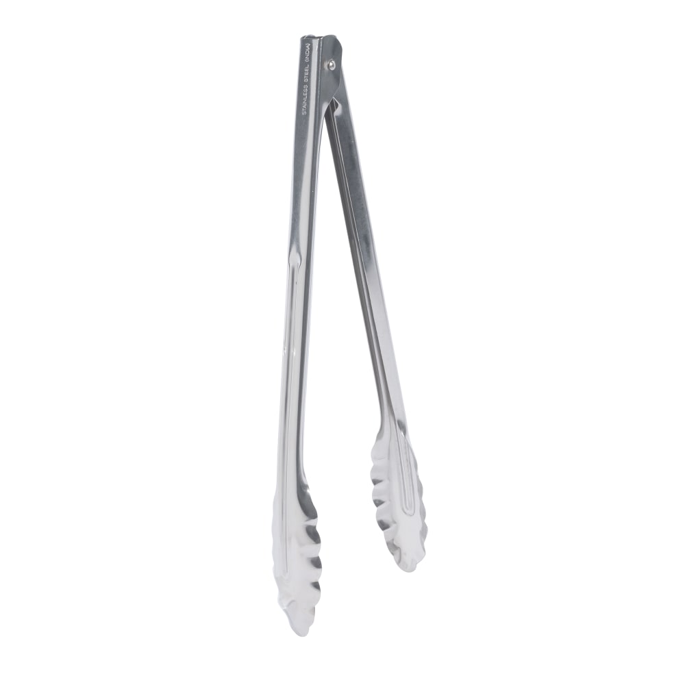 Winco UT-12LT 12"L Stainless Utility Tongs