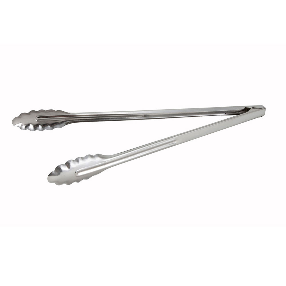 Winco UT-16LT 16"L Stainless Utility Tongs