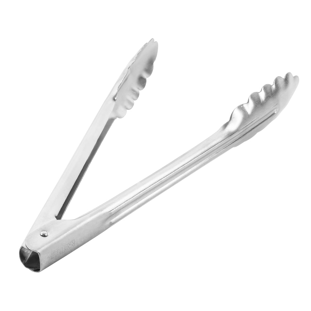 Winco UT-9 9"L Stainless Utility Tongs
