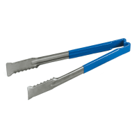 Winco UTPH-16B 16" Stainless Utility Tongs, Blue thumbnail 2