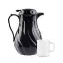 Winco VSW-64K 64 oz Beverage Server, Plastic, Black thumbnail 3