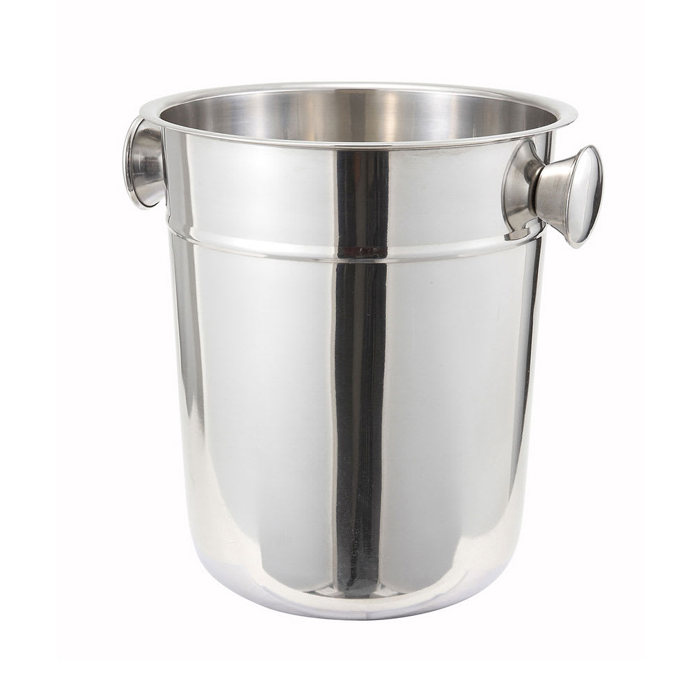 Winco WB-8 10 7/8" Wine Bucket - Stainless Steel, Mirror Finish