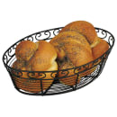 Winco WBKG-10O Oval Bread/Fruit Basket, 10 x 6 1/2 x 3"H, Black Wire thumbnail 2