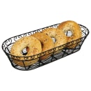 Winco WBKG-15 Oblong Bread/Fruit Basket, 15 x 6 1/2" X 3"H, Black Wire thumbnail 2