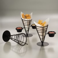 Winco WBKH-5 French Fry Basket, 4 5/8"Diameter x 9 3/8"H, Wire thumbnail 3
